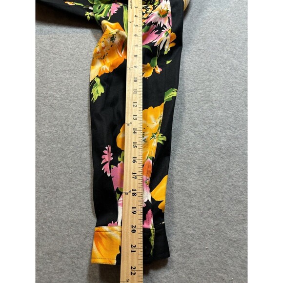 Morgan Cole Women’s Floral Button Up Jacket Black‎ With Floral AOP Size Medium - Picture 9 of 11